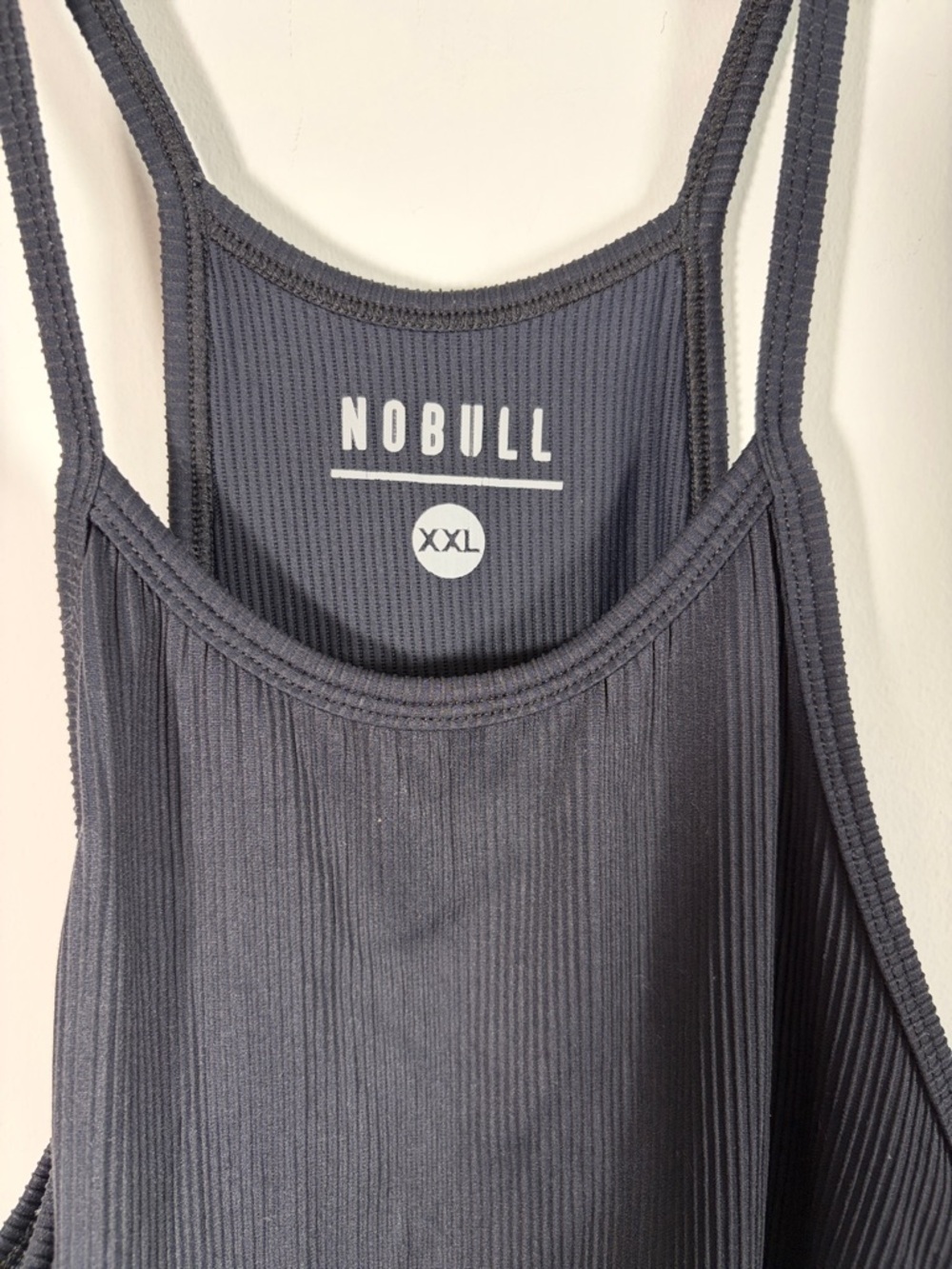 NOBULL Black Ribbed Tank Racerback Tank - Picture 2 of 4